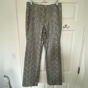 Vintage Snakeskin Leather Pants